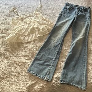 Aeropostale jeans & American eagle top